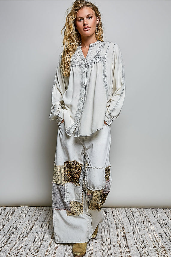 Vintage Floral Embroidered Top-