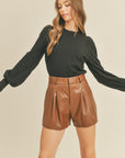 Stripe Sleeve Sweater- Black