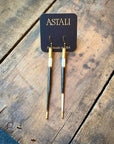 Porcupine Quill in Bullet Earrings