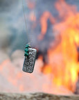 Flicker Lighter Necklace: 18" Silver Chain