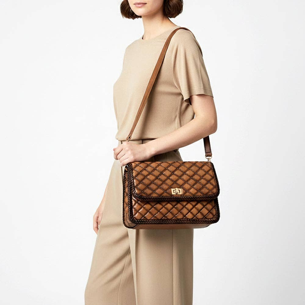 ADBGM740 Cognac Leather Bag
