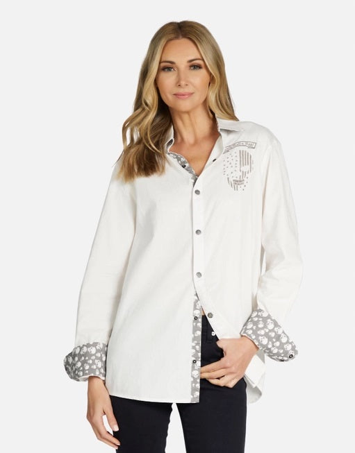 Torry American Soul Boyfriend Shirt- White- 