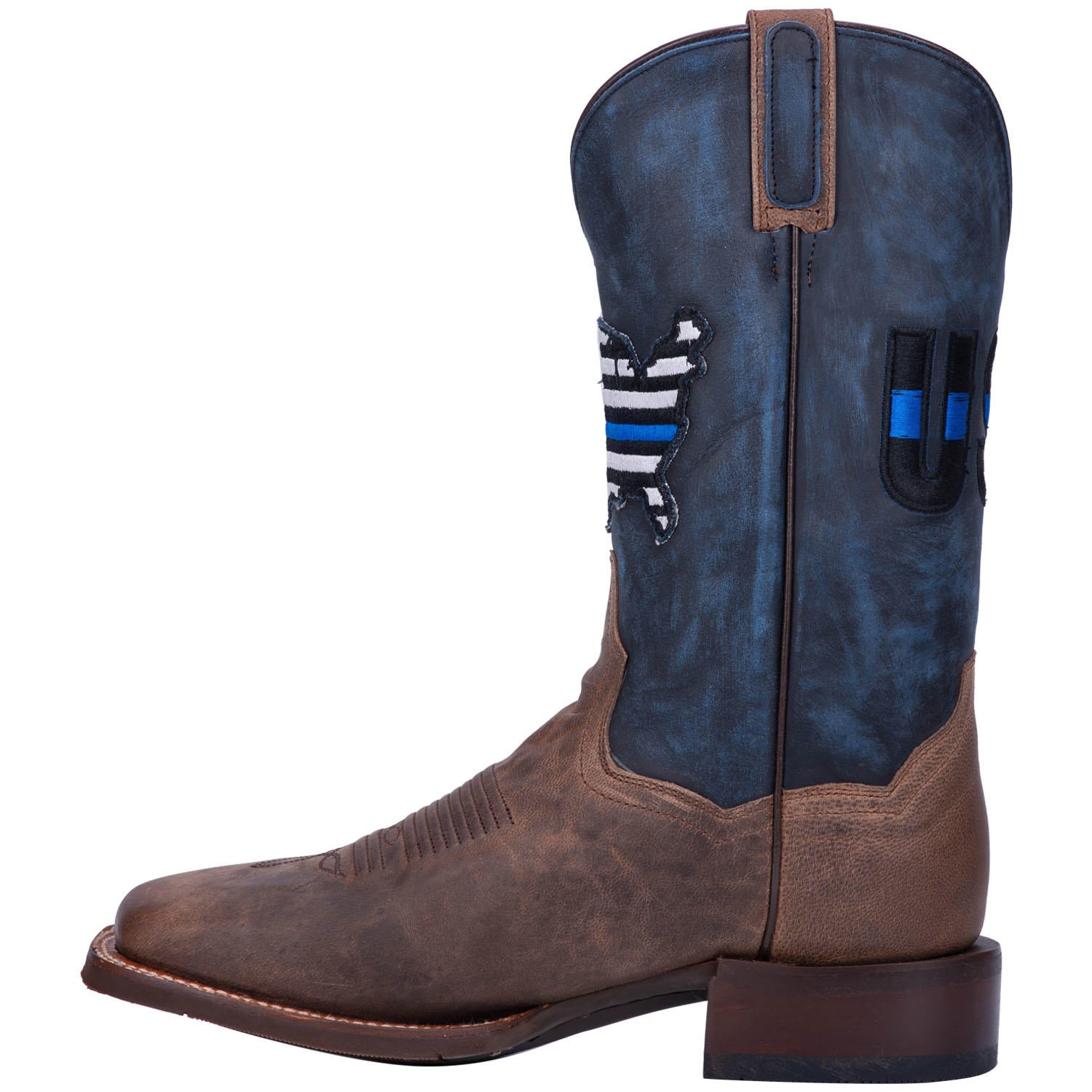 Thin Blue Line- Dan Post- Sand/Blue- DP4515