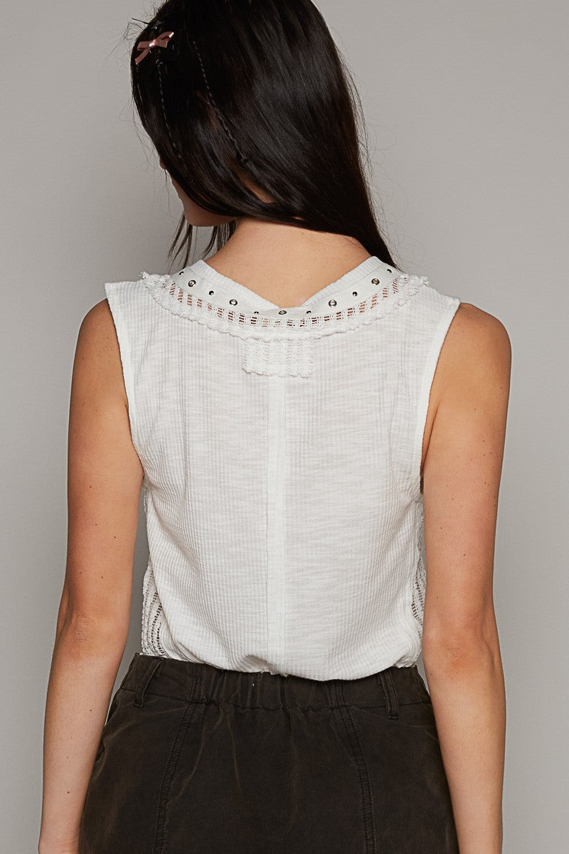 Charlotte Tank - FKT897 - Ivory - 