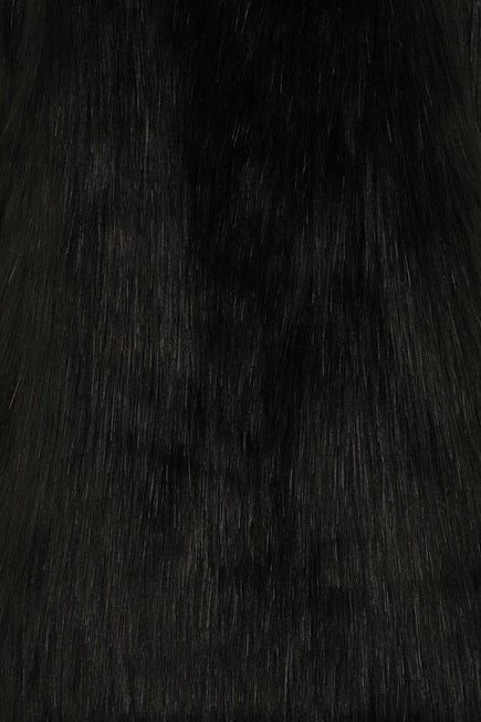 Unreal Dream Luxe Faux Fur Jacket - Black- 