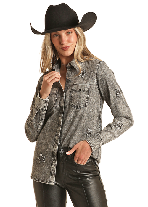 Stars Snap Shirt- BWN2S02756