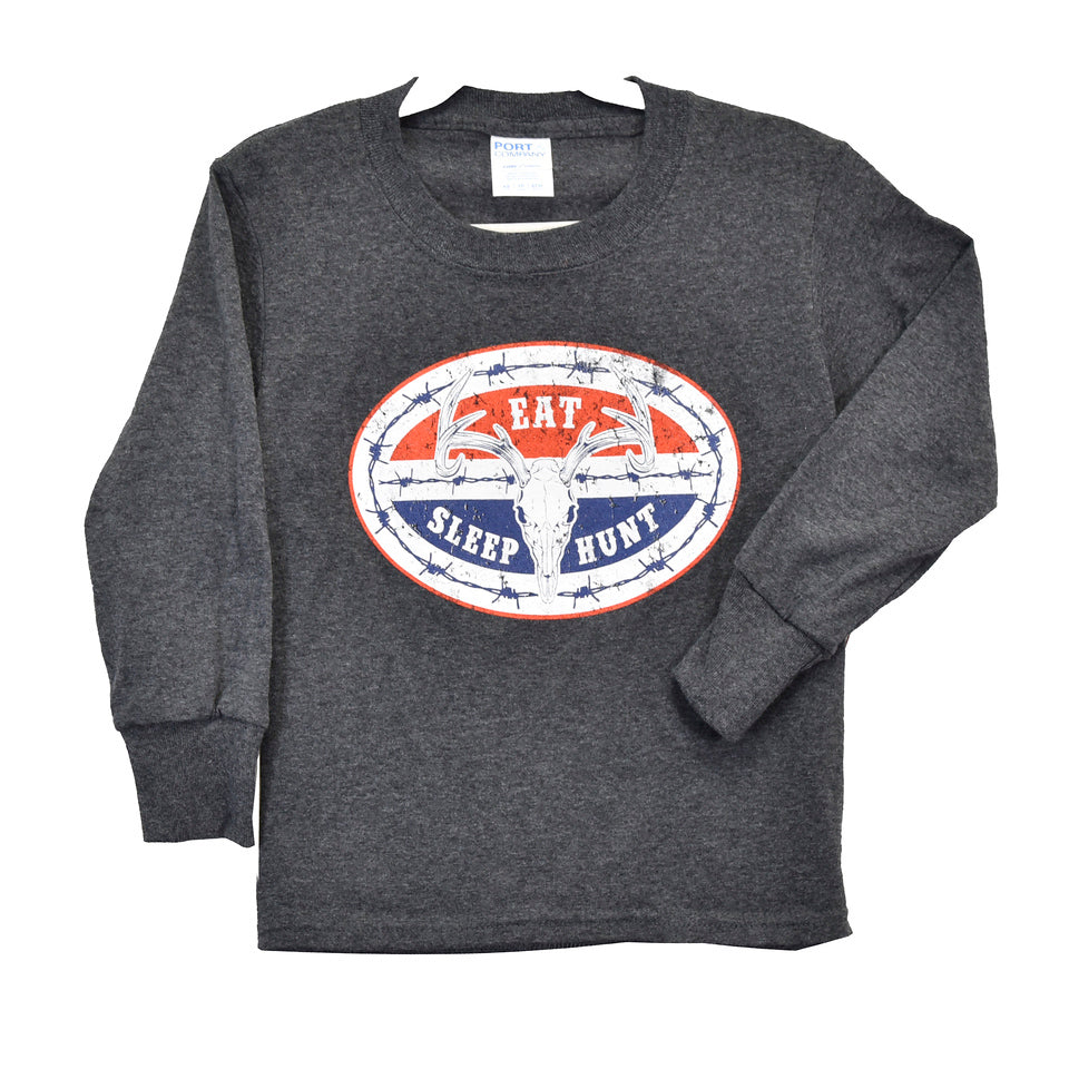 Youth- Eat Sleep Hunt Long Sleeve- 