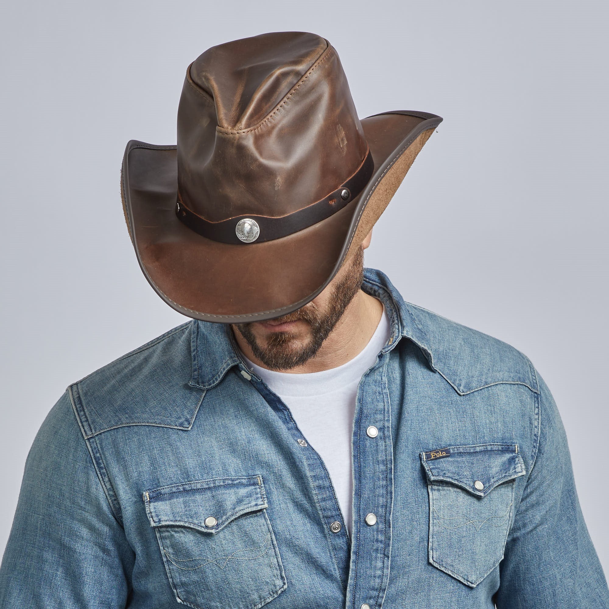 The Original Western Leather Hat 