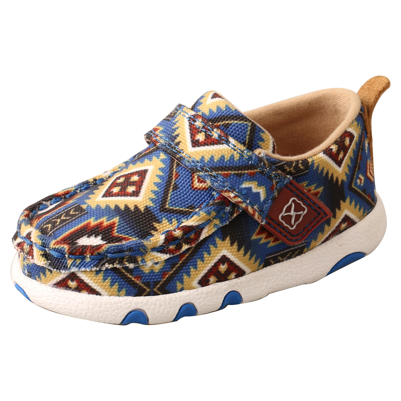Infant Driving Moc- Multicolor Blue Aztec ICA0019