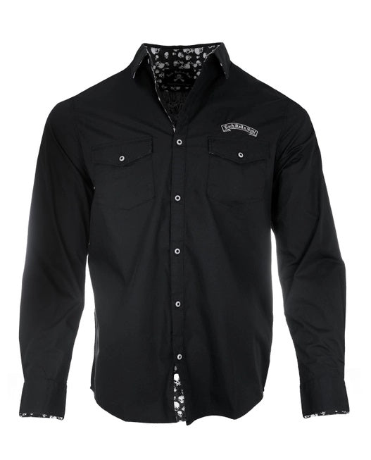 Time is Running Out- Men's Long Sleeve Black- 