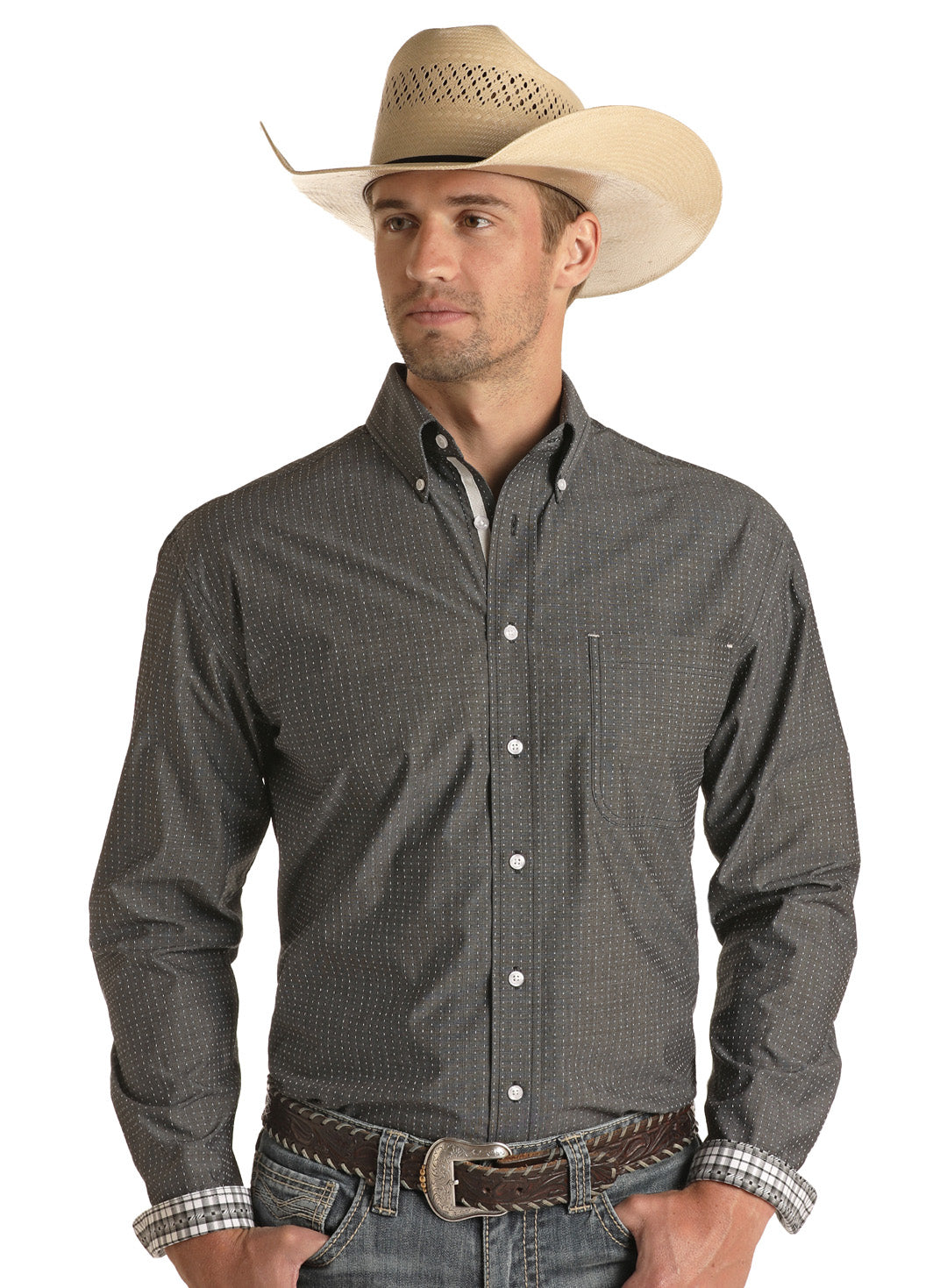 Classic Men's Button Down with Subtle Detailing 