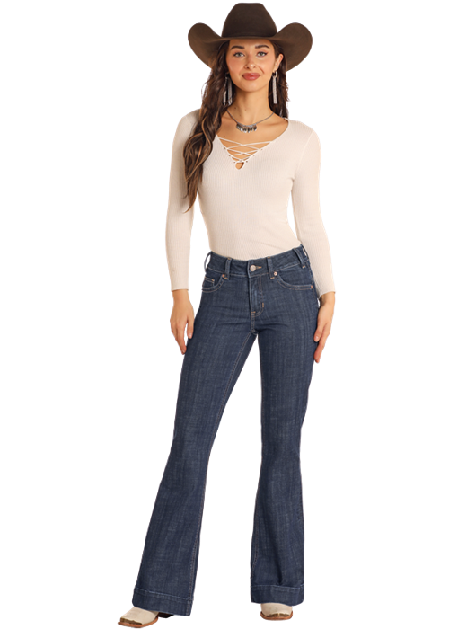 Midrise Diamond Belt Trouser- BW5MD05329