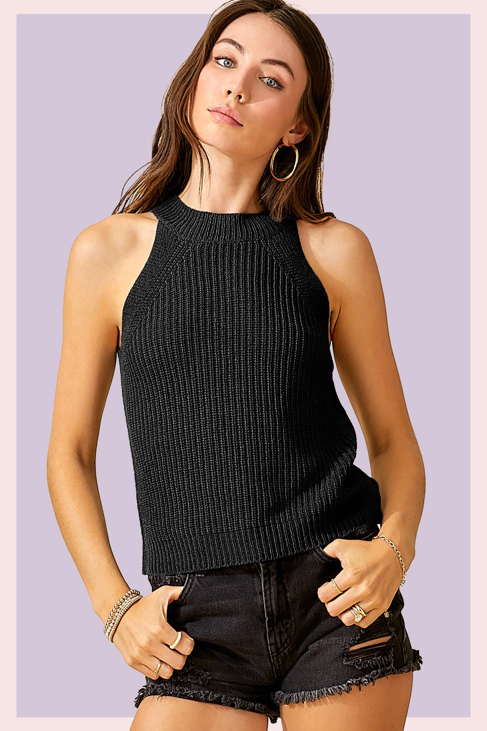 Sweater Halter Top 