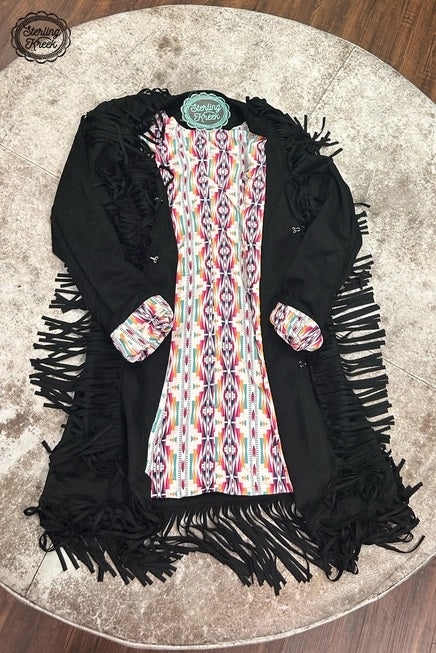 Scottsdale Suede Jacket- Black- 