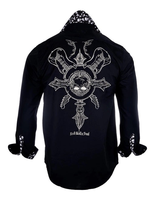 Time is Running Out- Men's Long Sleeve Black- 