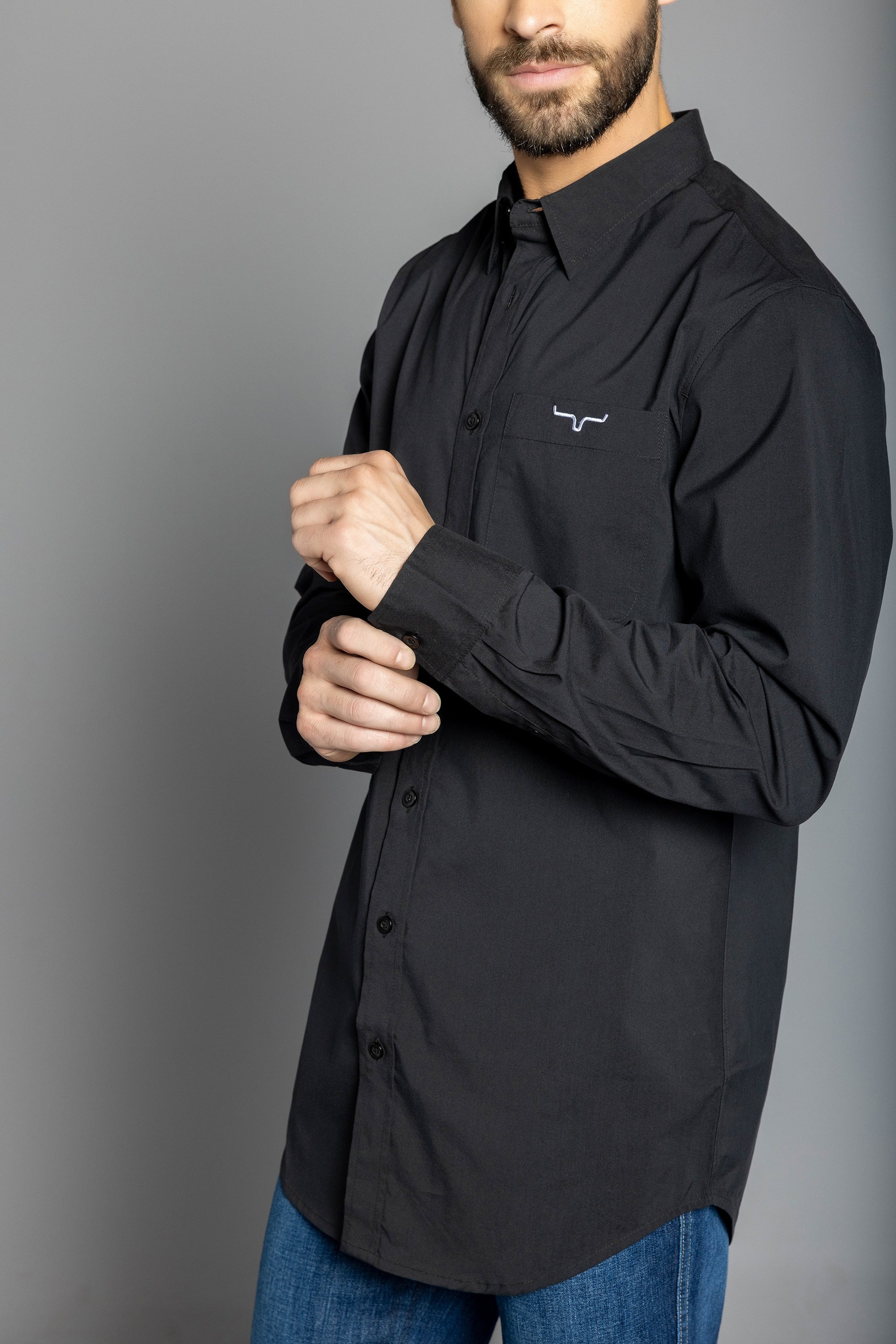 KR Team Dress Shirt - Black 