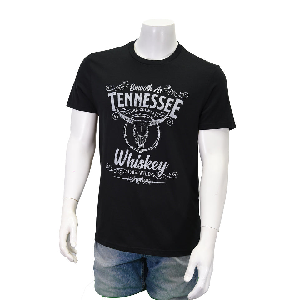 Tennessee Whiskey Tee- Black- 