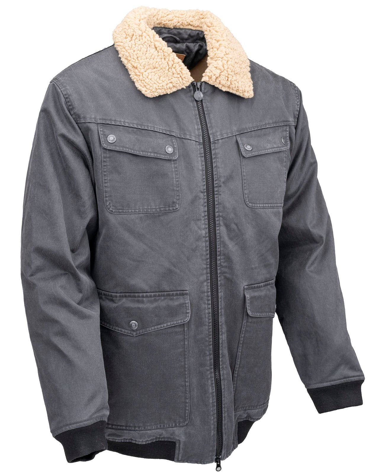 Ezra Aviator Jacket- Iron- 29872- 
