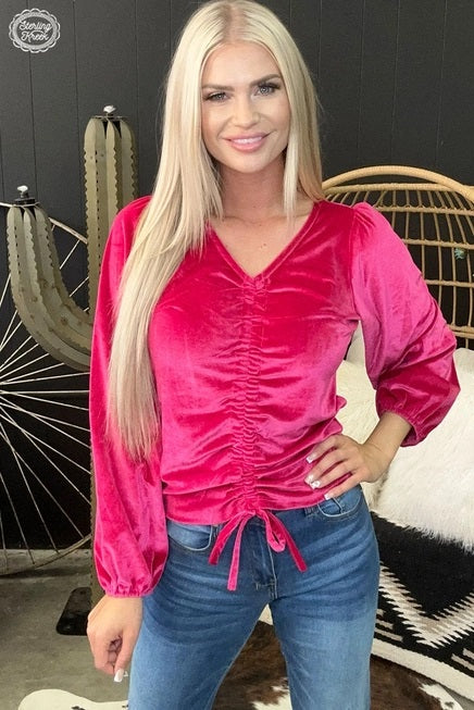 Texas Twist Top- Pink- 