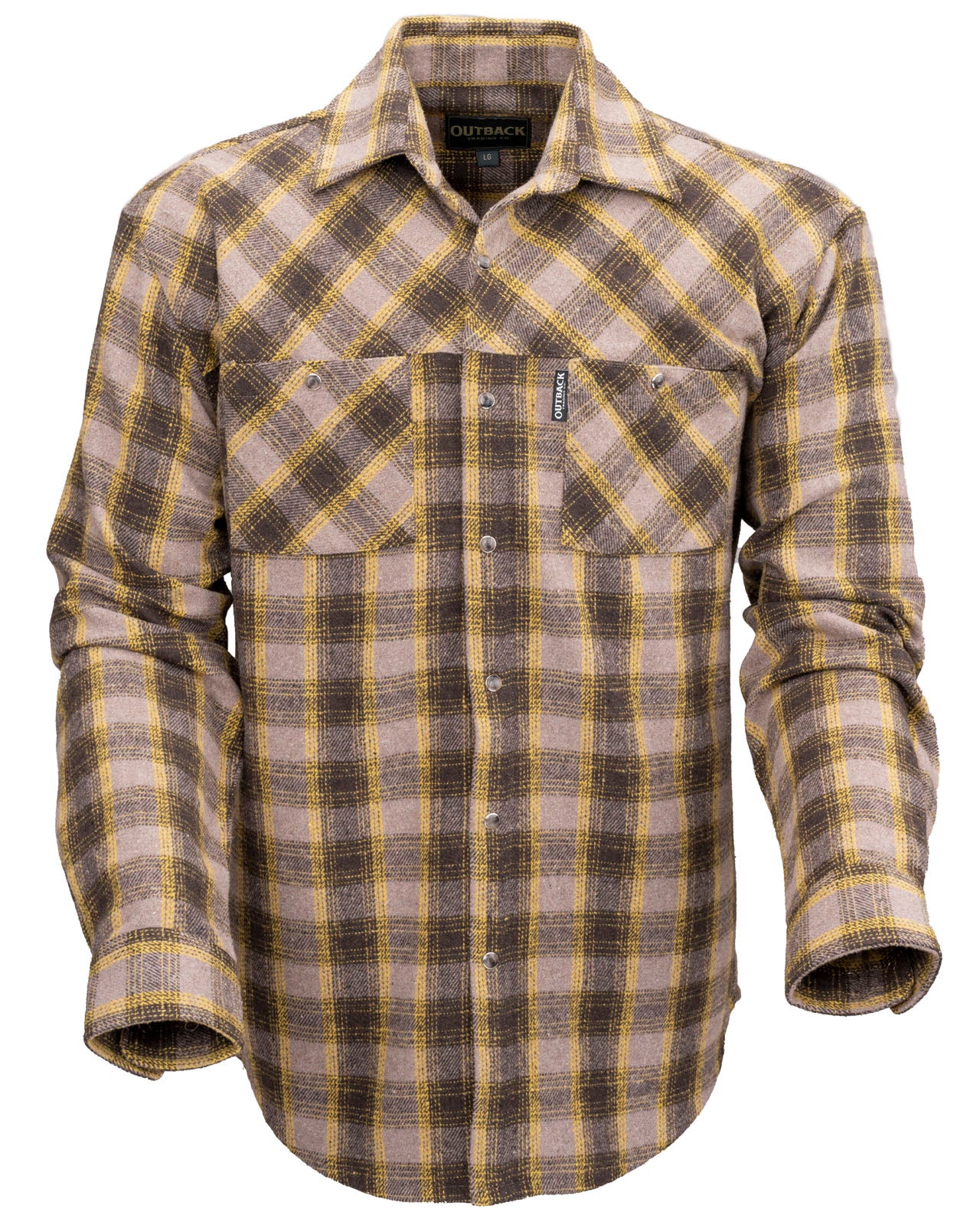 Greyson Flannel Shirt- Brown 