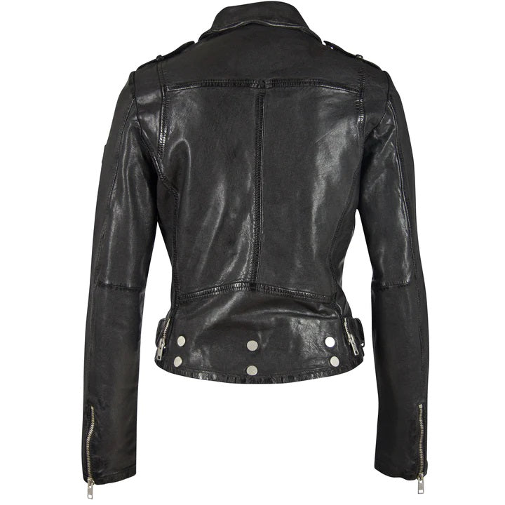 Wild 2 Leather Jacket- Black- 