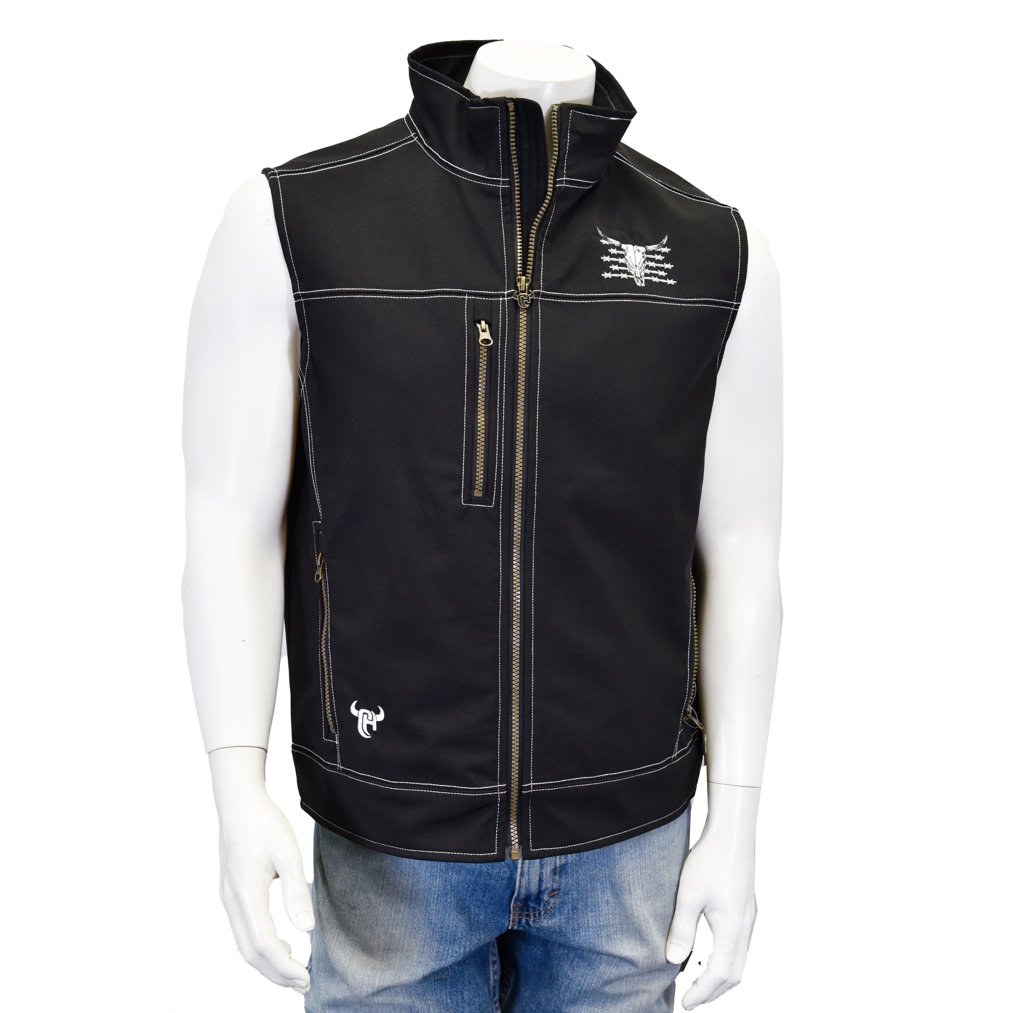 Woodsman Tech Vest- Live Free- Black 