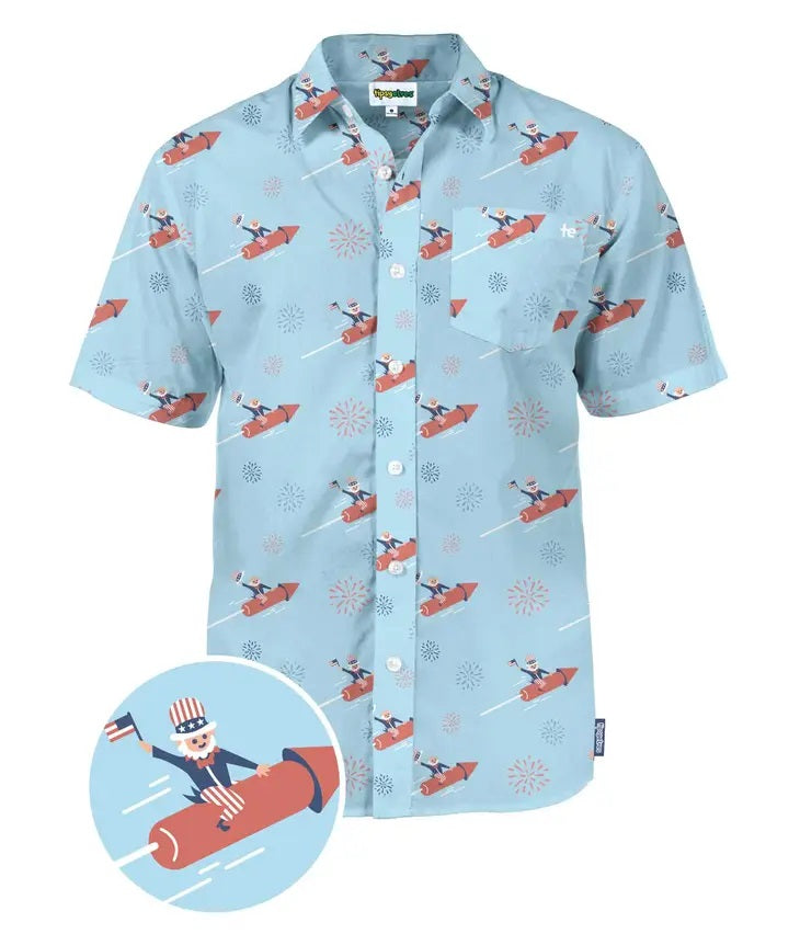 Let Freedom Ride Button Down 