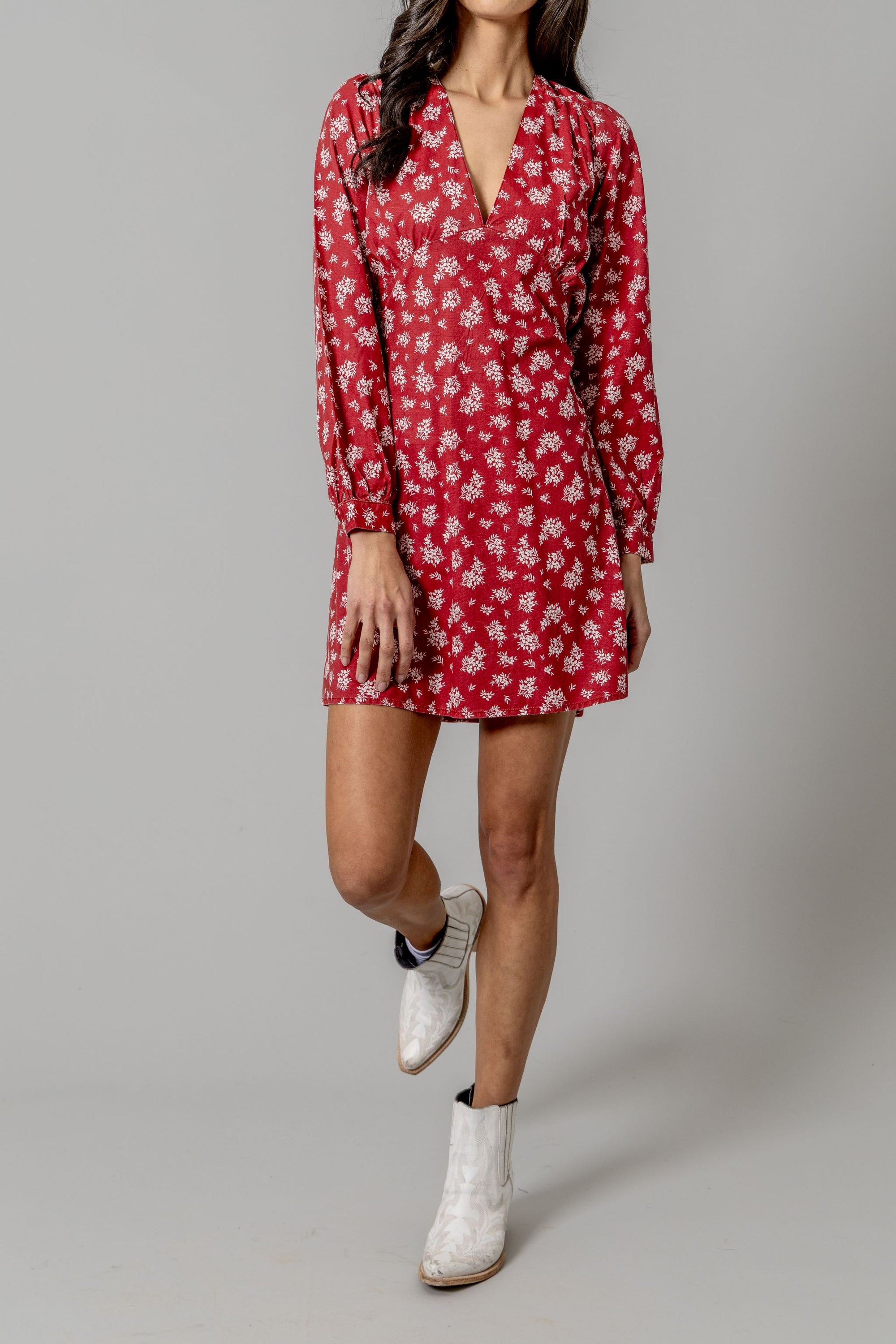 Georgina Dress- Red- 