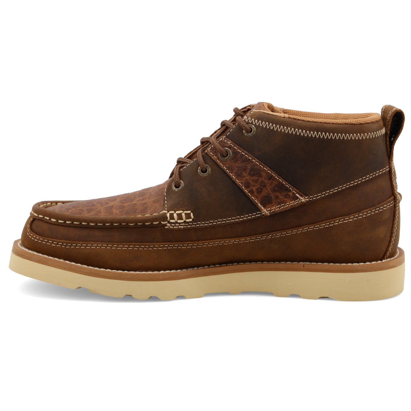 Wedge Sole- DistrSaddle/Cognac- MCA0043