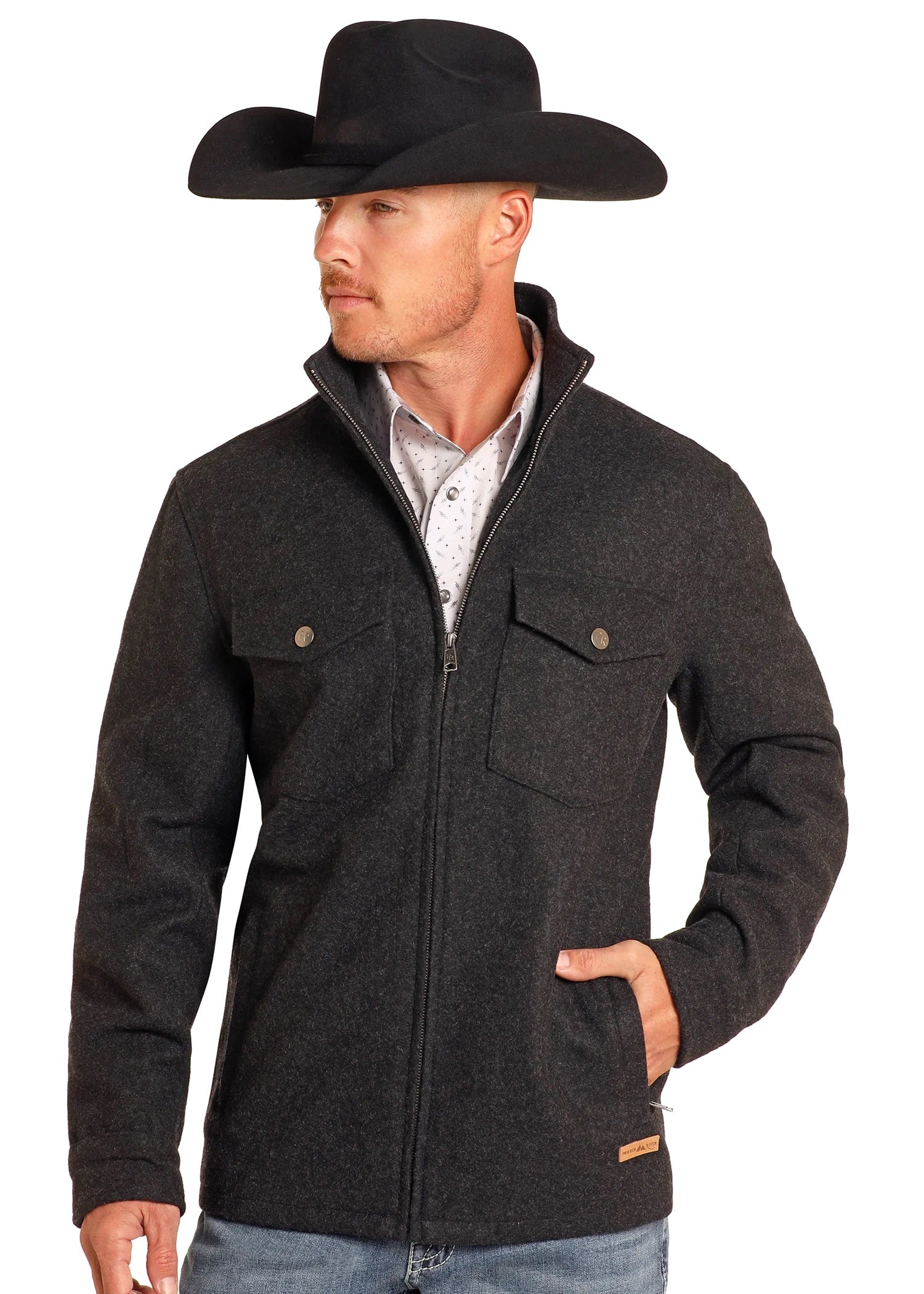 Wool Dress Coat- Black- DM92C04052-