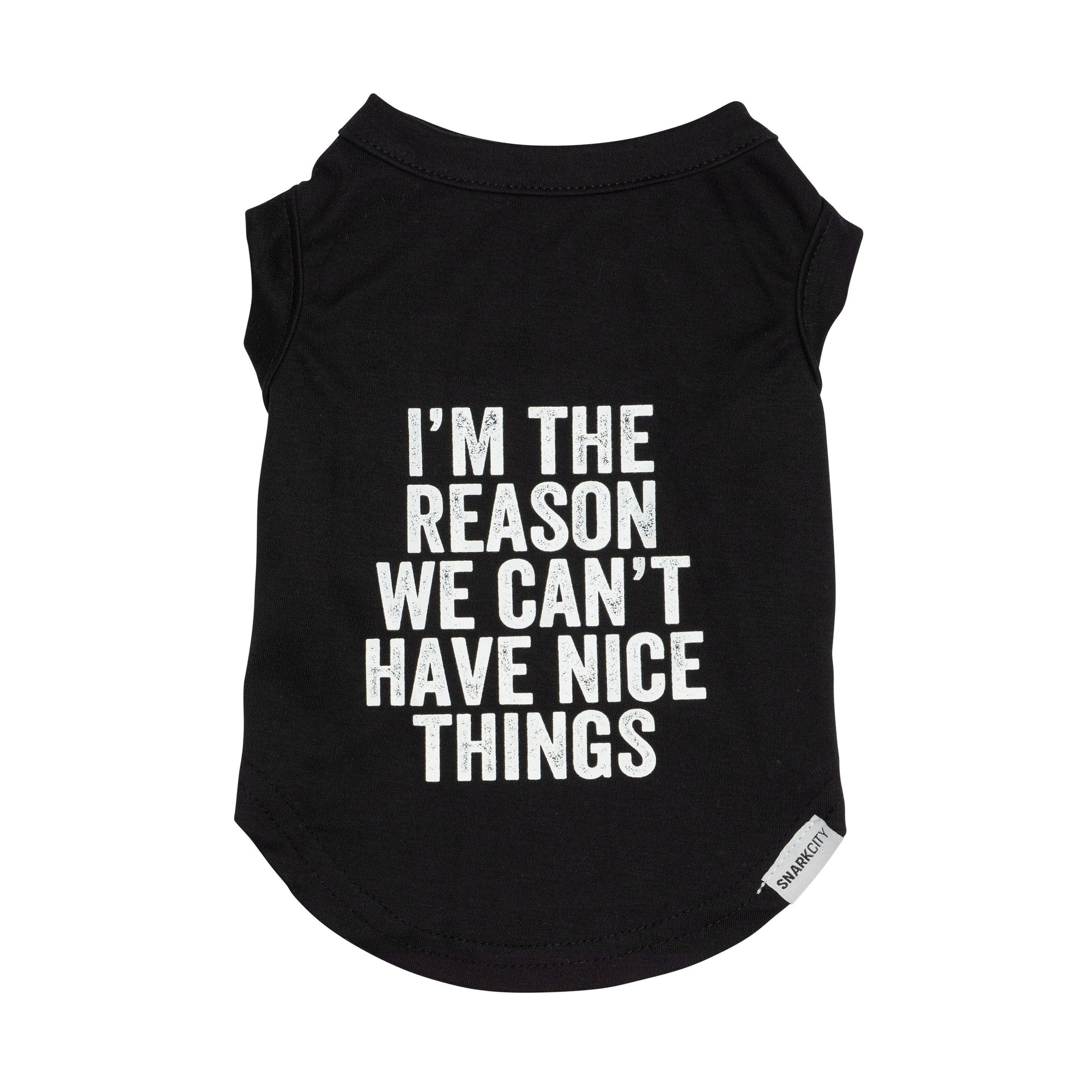 SnarkCity- Pet Tee "Reason Why" XL