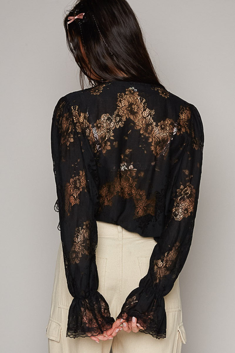 Sophia Top- FWT629- Black 
