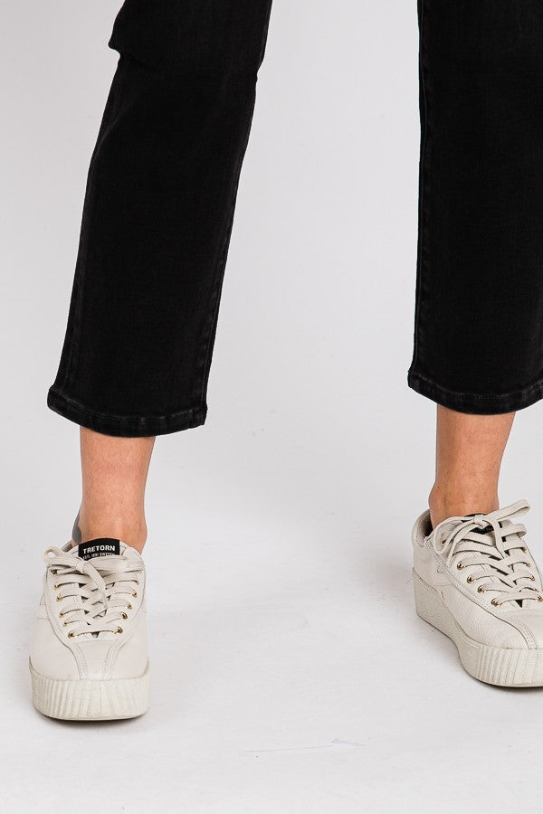 Petite Black Slim Straight Jean 