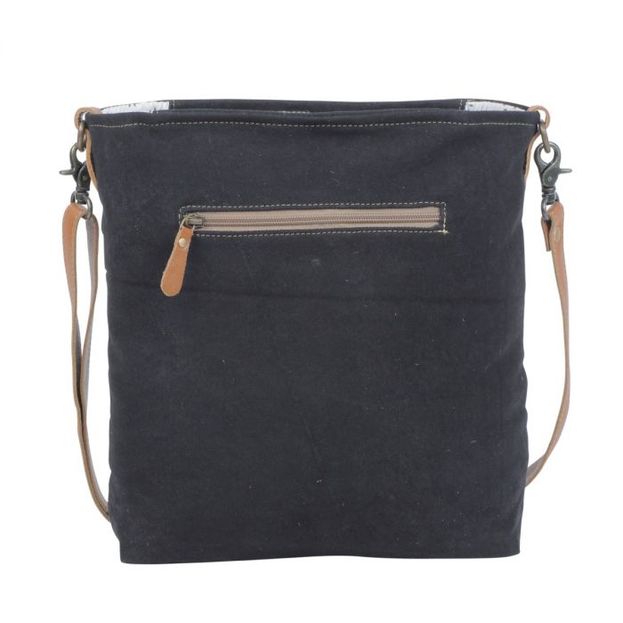 Blue Candle Hand-Tooled Bag