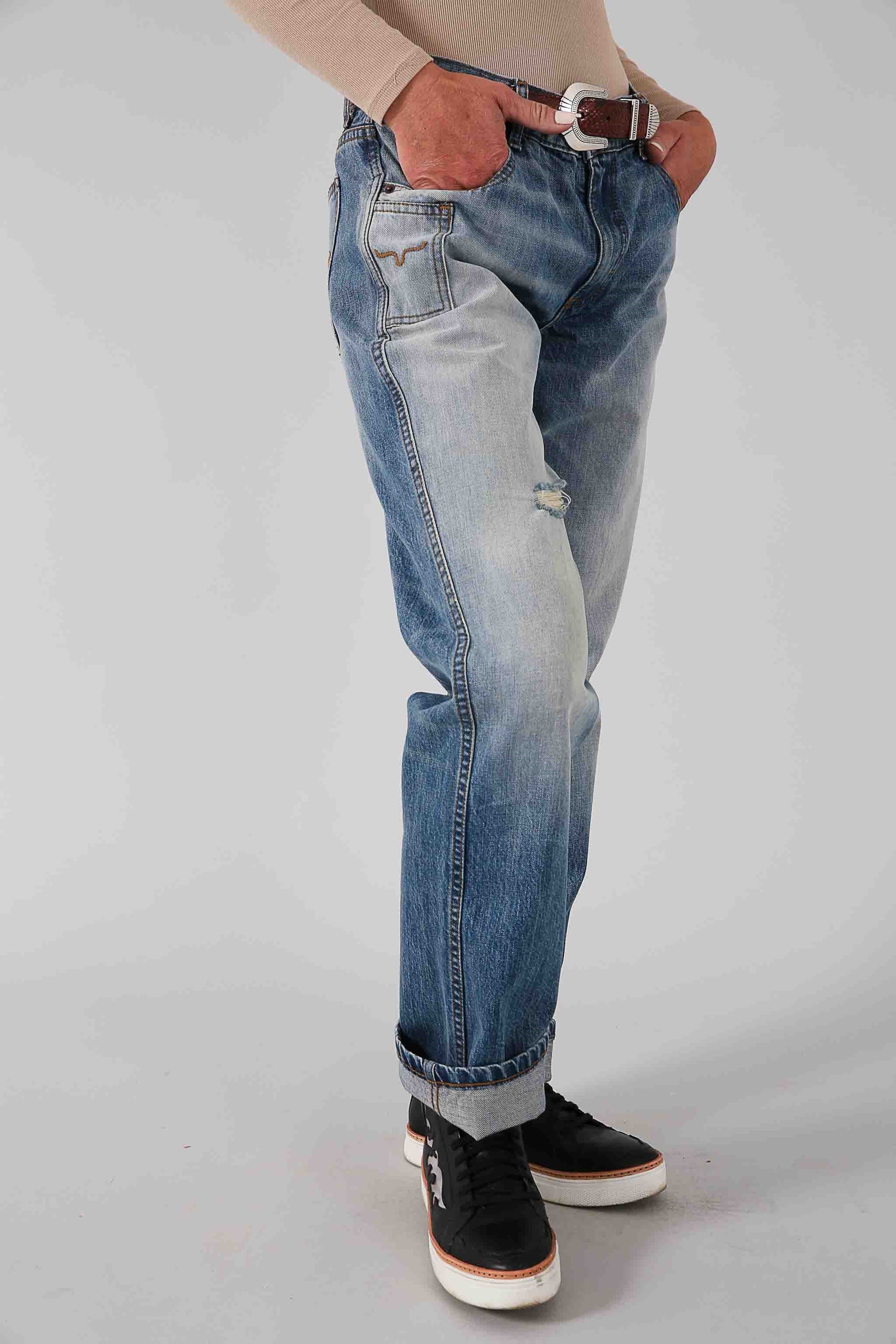 Brooks- Relaxed Boyfriend Jean- MidWash