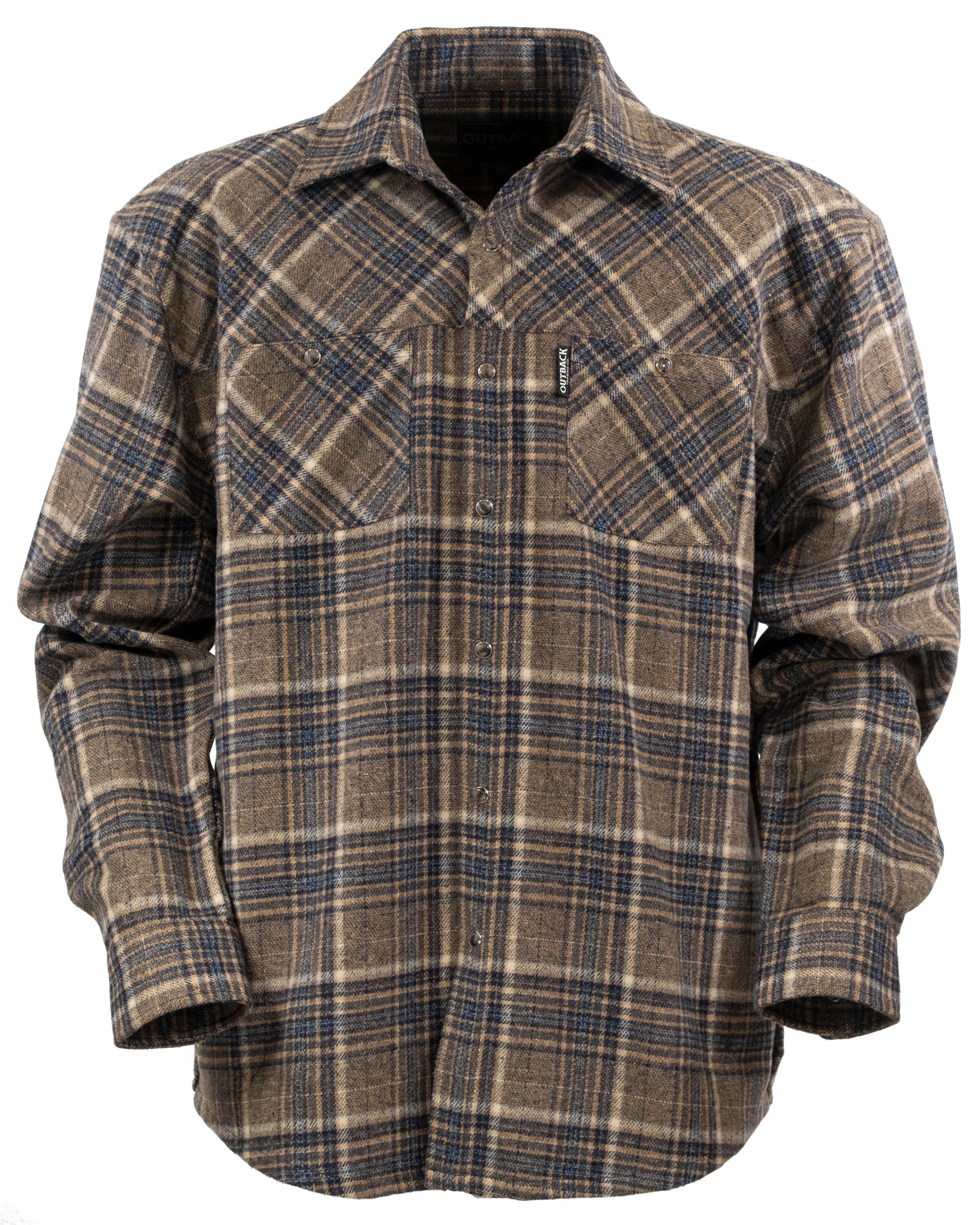 Greyson Flannel Shirt- Olive