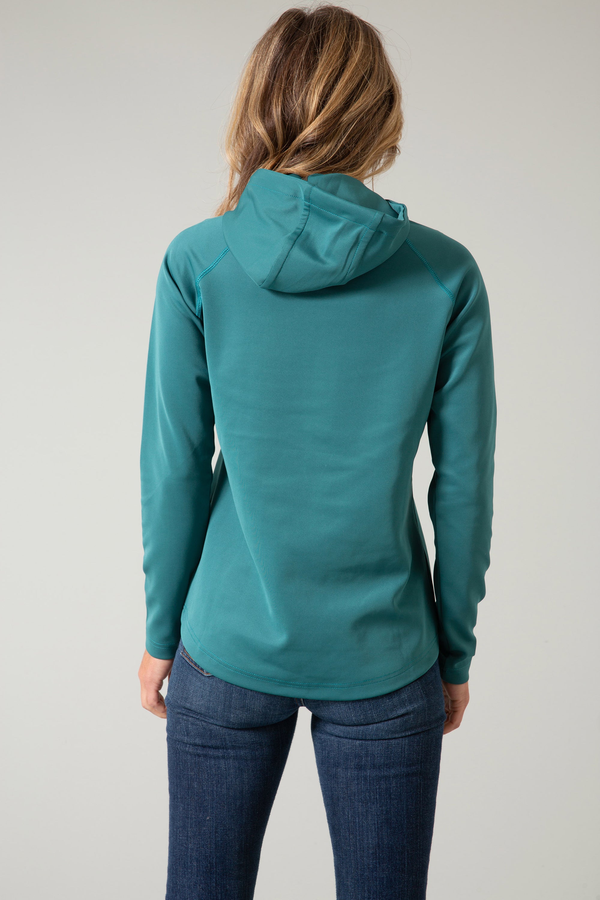 Sedona Bossed Hoodie- Teal- 