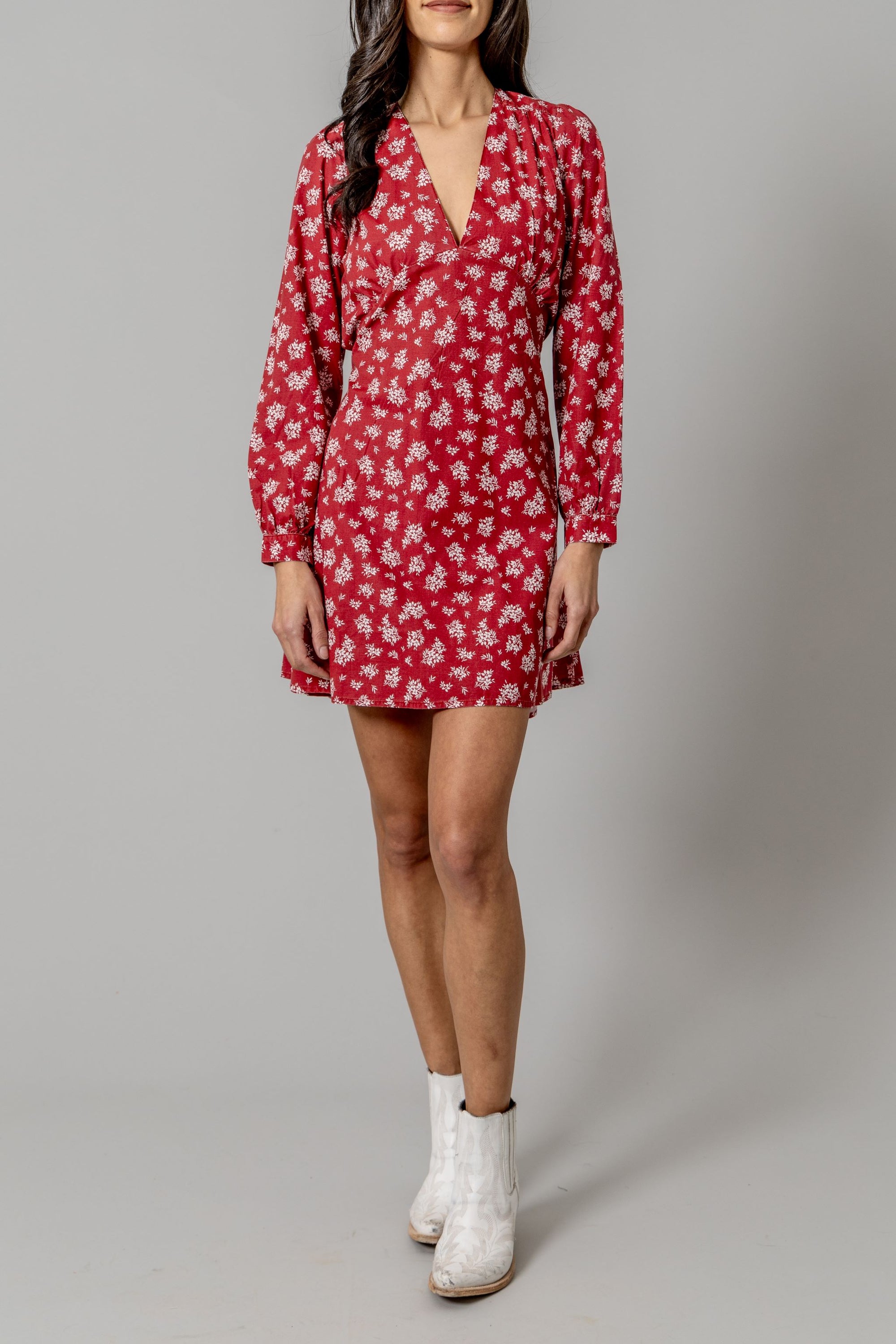 Georgina Dress- Red- 