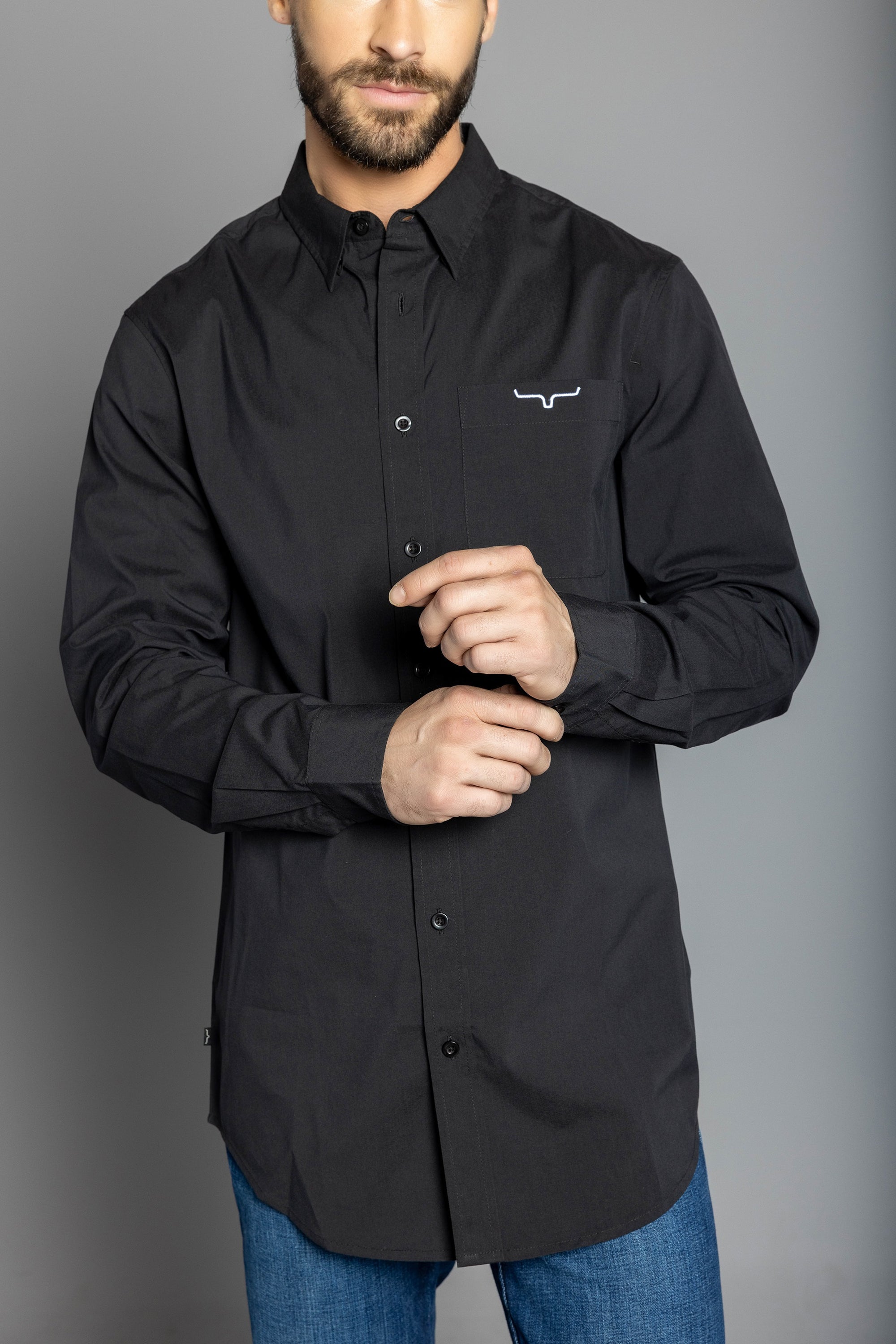 KR Team Dress Shirt - Black 