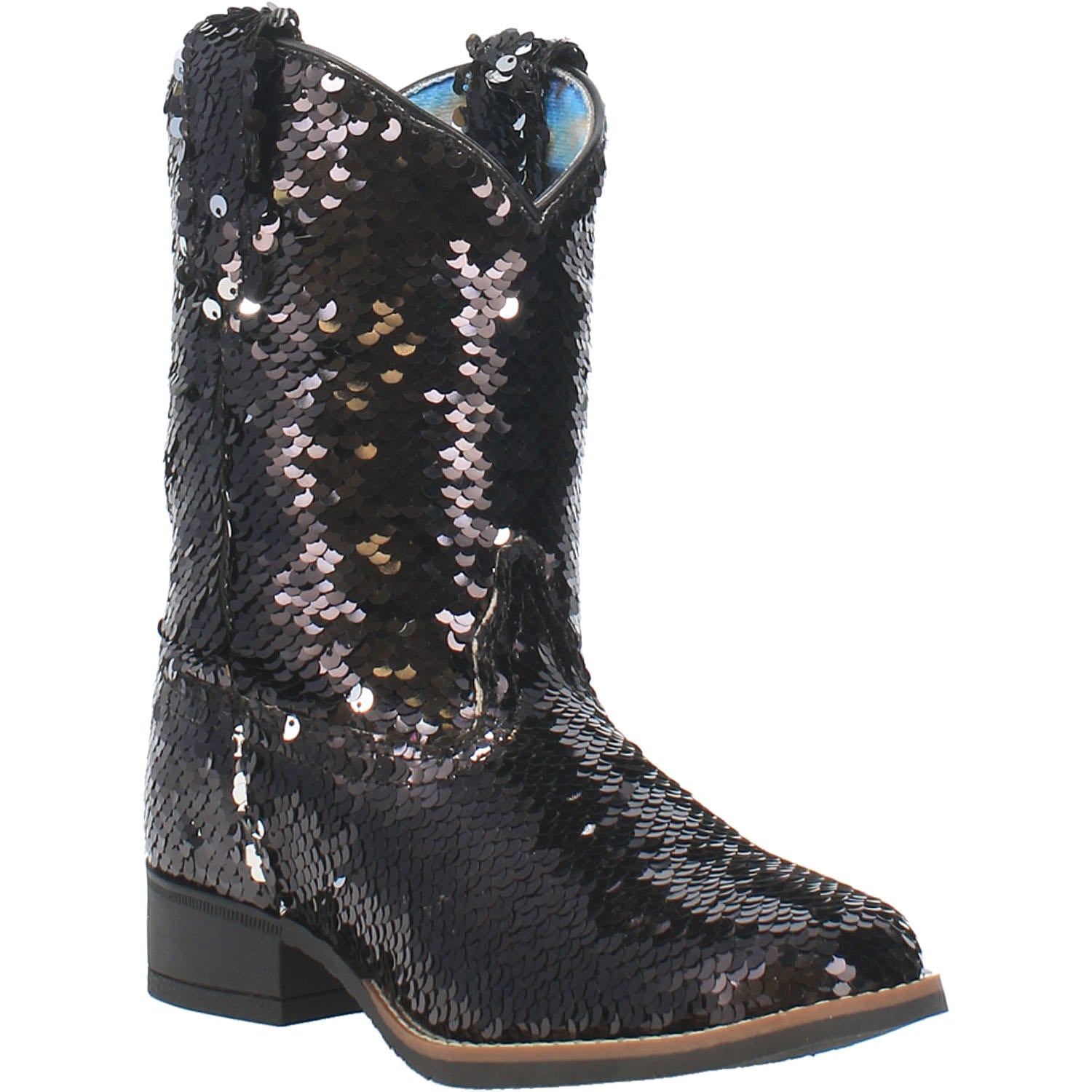 Kansas -Children&#39;s Boot  Black/Silver 13