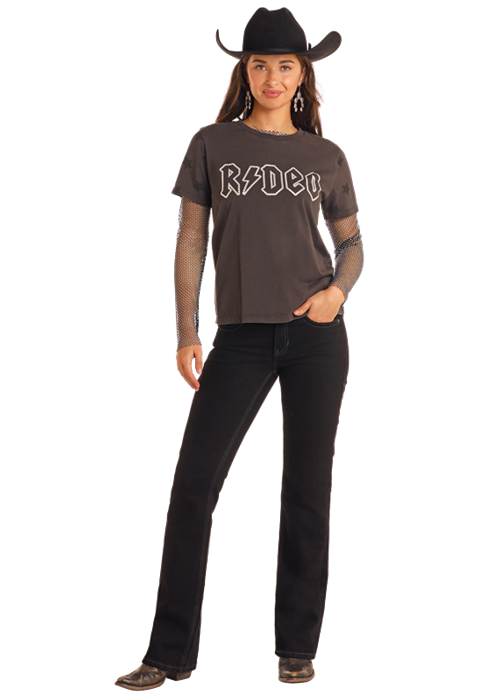 Rhinestone Rodeo Tee- BW21T05410
