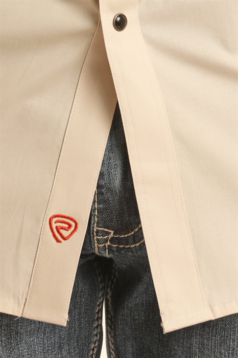 Orange Stitch Pearl Snap- BMN2S03360- 