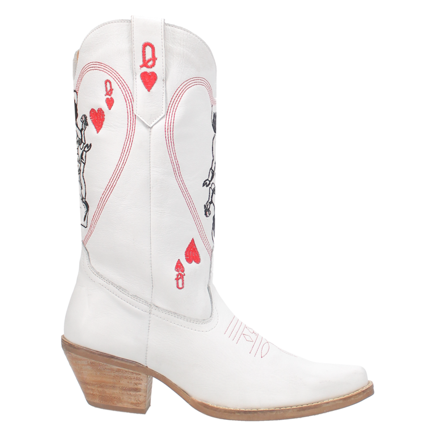 Queen A Hearts - DI174- White