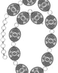 Concho Belt- SX0038- Silver- L/XL