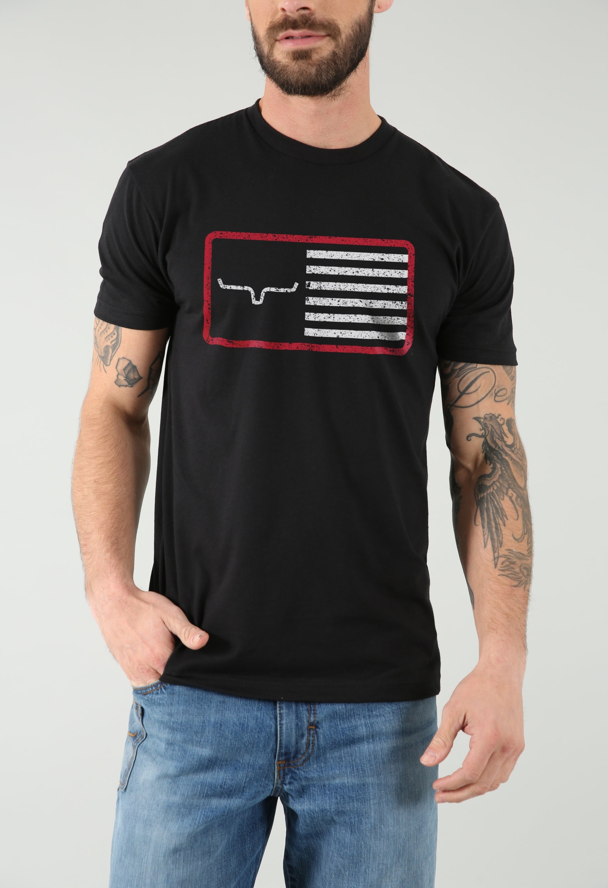 American Trucker Tee - Black 