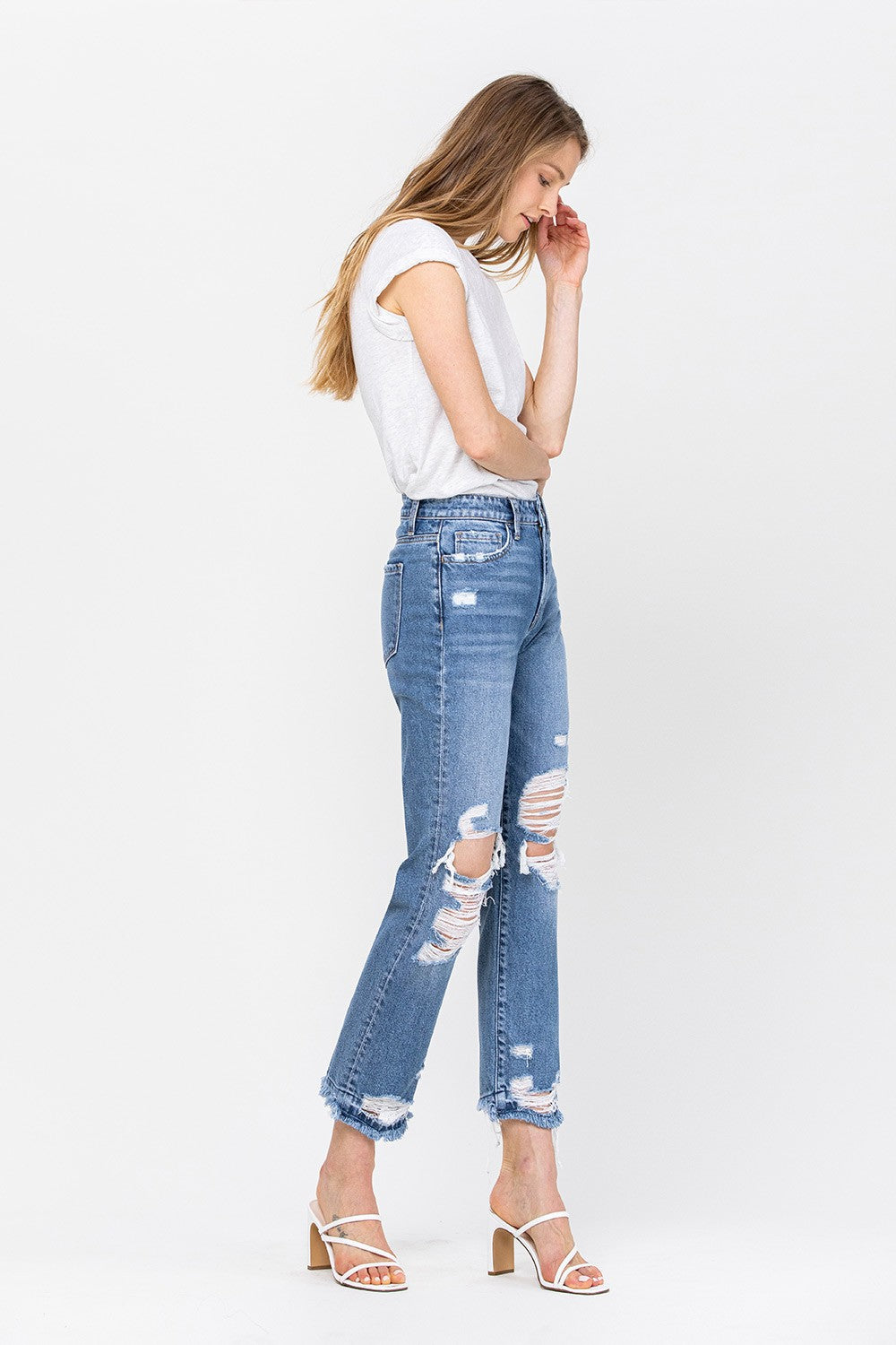 Cropped HiRise Straight with Released Hem 