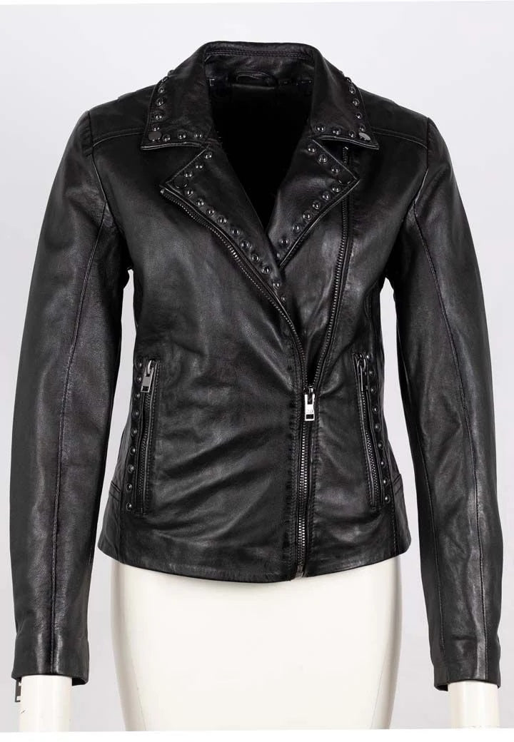 Benja Leather Jacket- Regular Fit- Black 