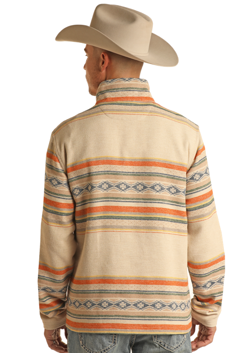 Aztec Quarter Zip Pullover- BM91C01950- 