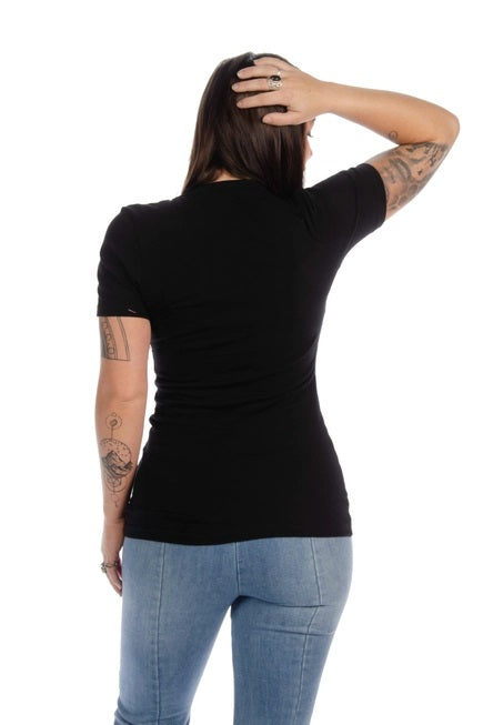 Short Sleeve- Black- Fleur Wings- 