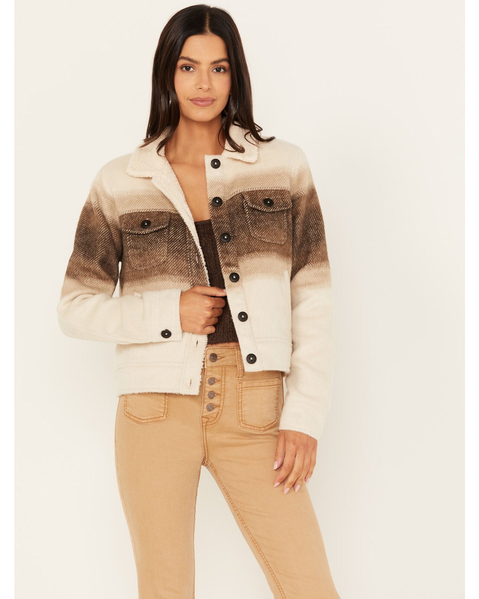 Sherpa Ombre Aztec Coat